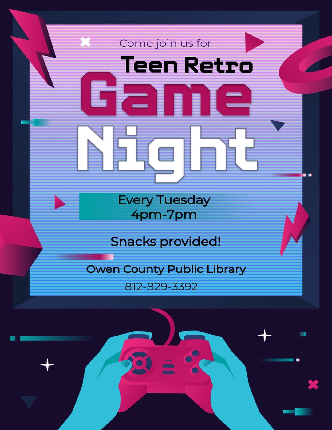 flyer for game night