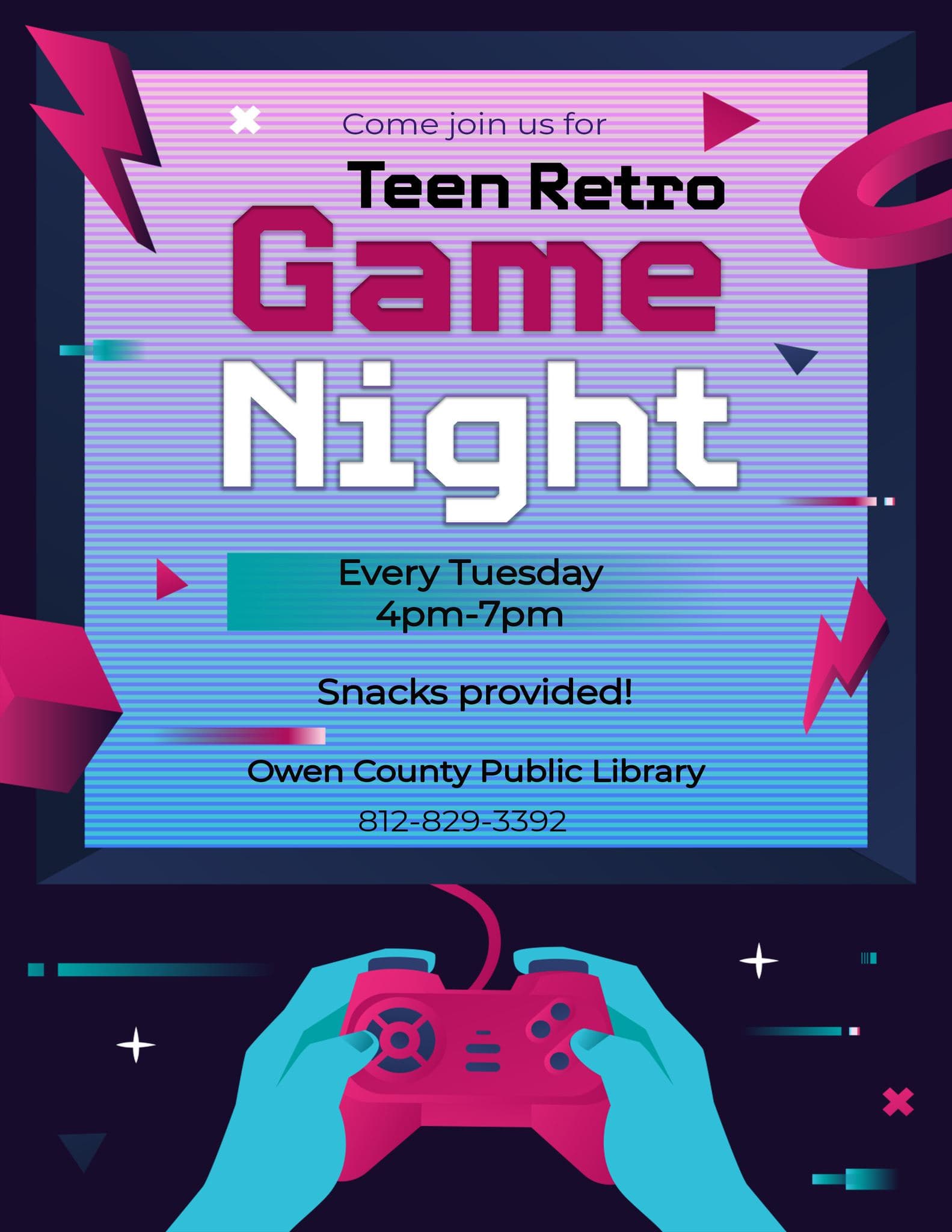 flyer for game night