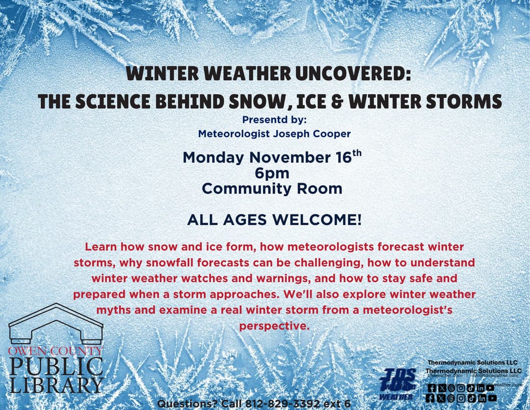 flyer for weather program