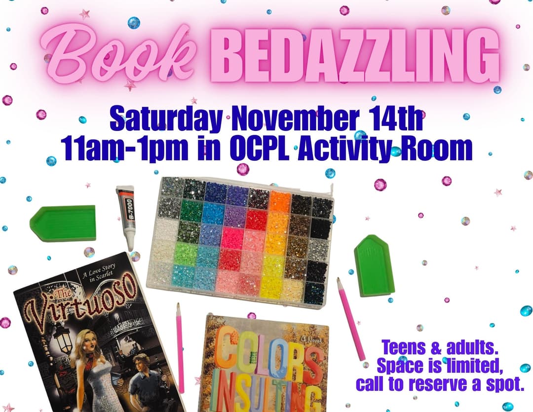 flyer for book bedazzling program