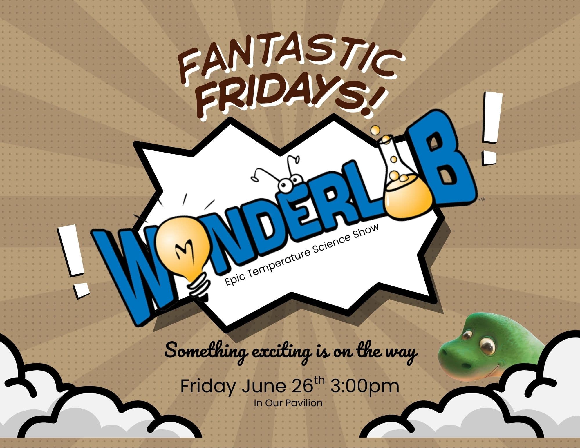Image for the Fantastic Friday Summer Reading Program. Wonderlab Epic Temperature Science Show