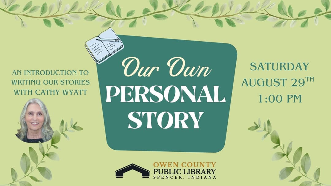Flyer for writing program with Cathy Wyatt. 