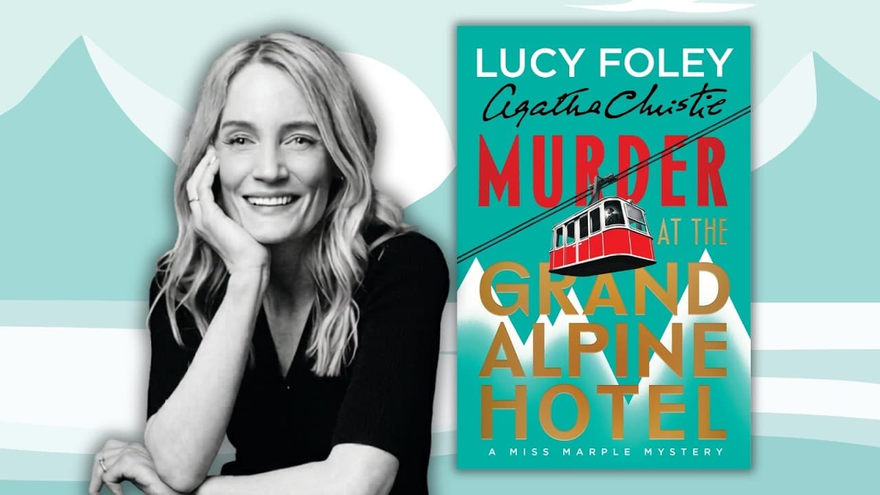 flyer with author lucy foley and her book