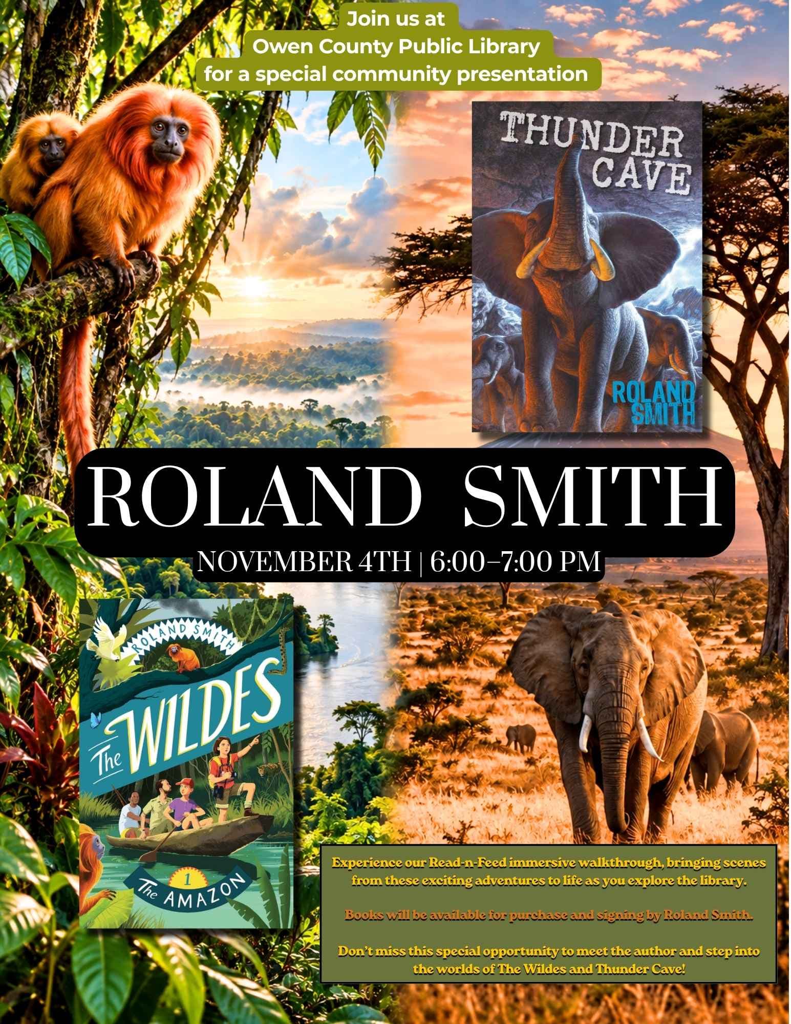 flyer for roland smith visit