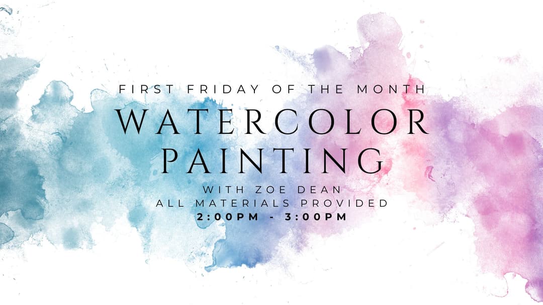Flyer with water color paint
